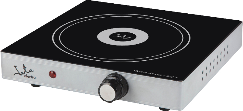 Placa portátil vitrocerámica Jata V139 2000W 1 Fuego